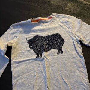 Mini Boden - size 11-12 - appliqué bull - like new